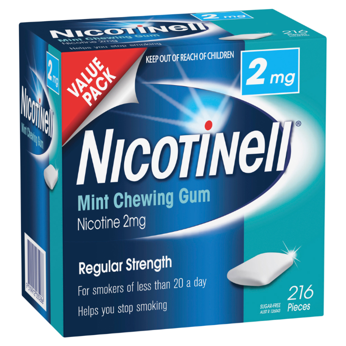 Nicotinell Gum 2mg Mint 216 PK - Cutprice Online