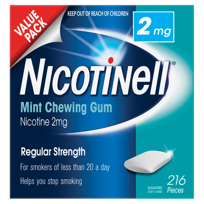 Nicotinell Gum 2mg Mint 216 PK - Cutprice Online