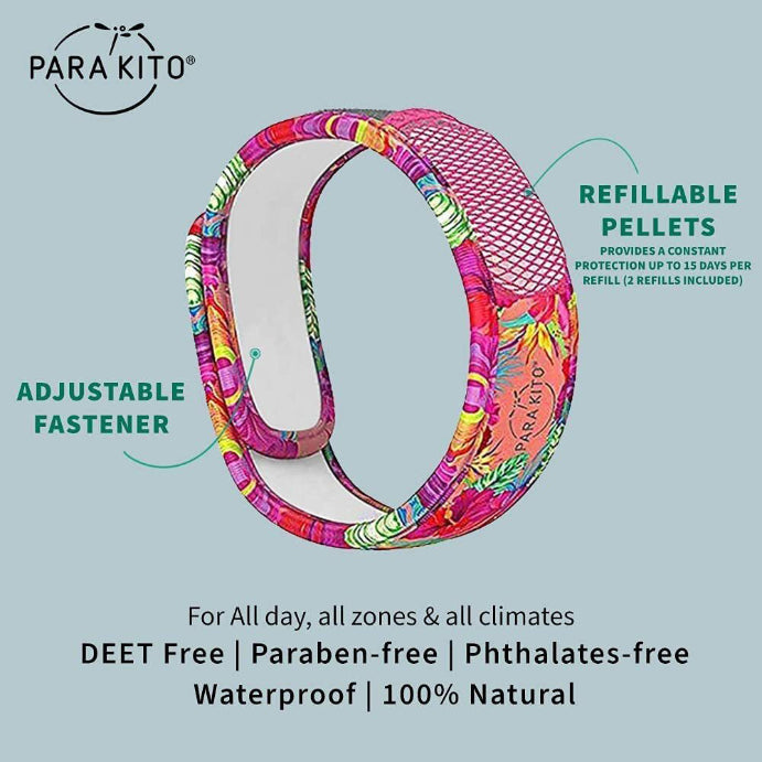Para'kito Mosquito Repellent Adult Wristband Summertime 1 Each