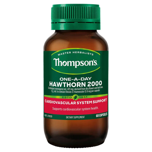 Thompson's One-A-Day Hawthorn 2000mg 60 Capsules THOMPSON'S