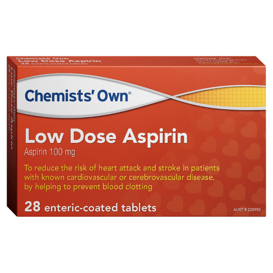 Chemists' Own Cardio Aspirin 100Mg EC 28 Tablets