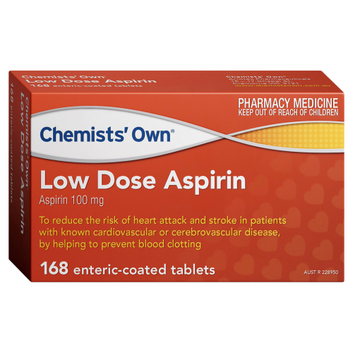 Chemists' Own Low Dose Aspirin 100mg 168 Tablets
