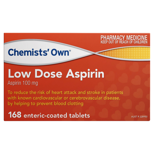 Chemists' Own Low Dose Aspirin 100mg 168 Tablets
