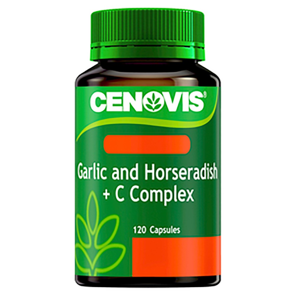 Cenovis Garlic and Horseradish + Vitamin C Complex 120 Capsules - Cutprice Online