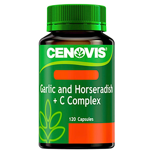 Cenovis Garlic and Horseradish + Vitamin C Complex 120 Capsules - Cutprice Online