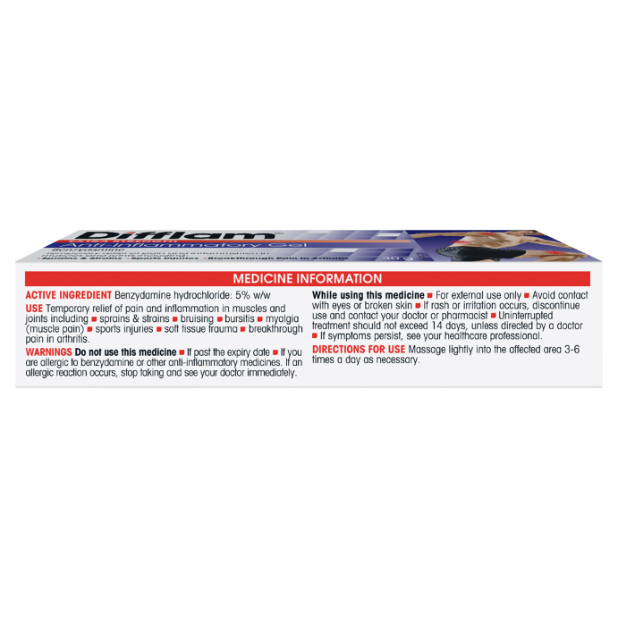 Difflam Extra Strength Gel 5% 30g