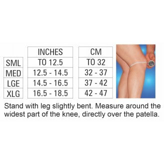 Body Assist Sports Elastic Slip-on Knee Support Open Patella - Cutprice Online
