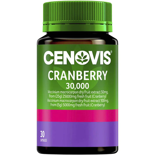 Cenovis Cranberry 30,000 30 Capsules - Cutprice Online