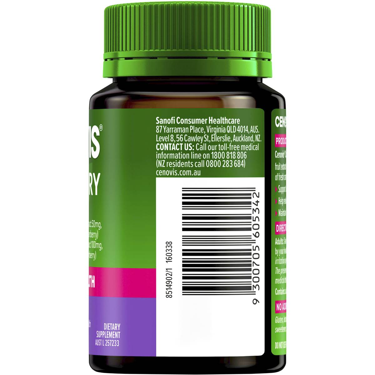 Cenovis Cranberry 30,000 30 Capsules - Cutprice Online