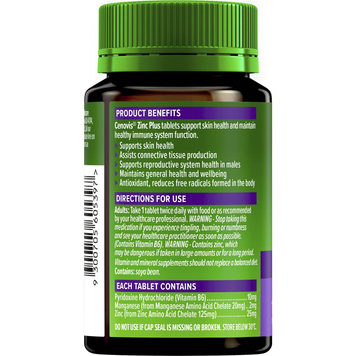 Cenovis Zinc Plus 150 Tablets - Cutprice Online