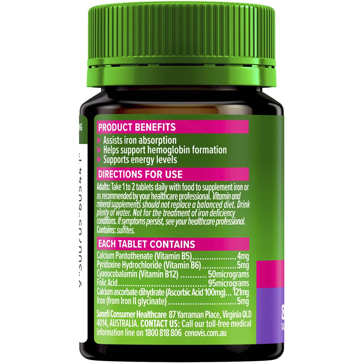 Cenovis Iron Plus 80 Tablets - Cutprice Online