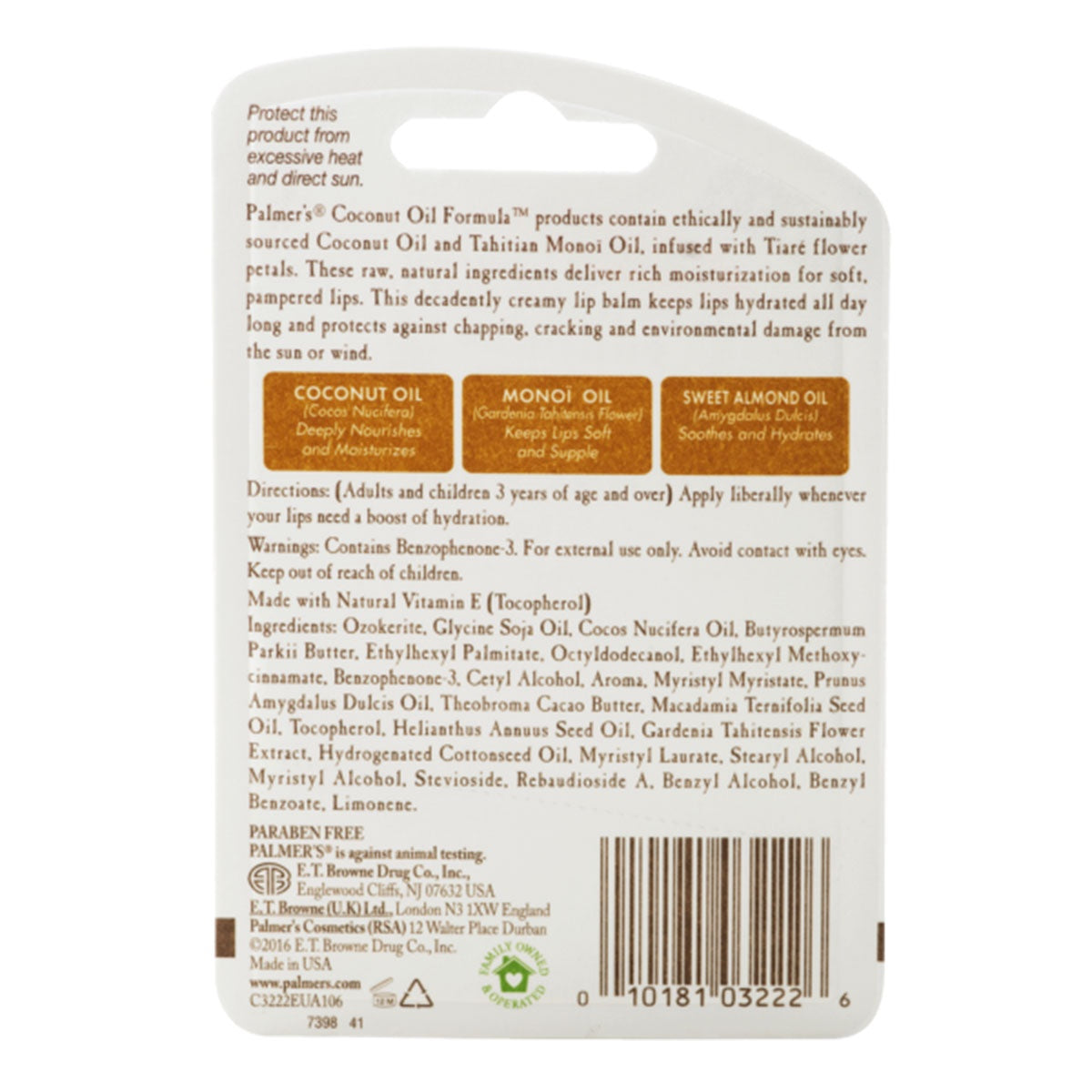 Palmer's Coconut Oil Lip Balm SPF15 - 4g - Cutprice Online