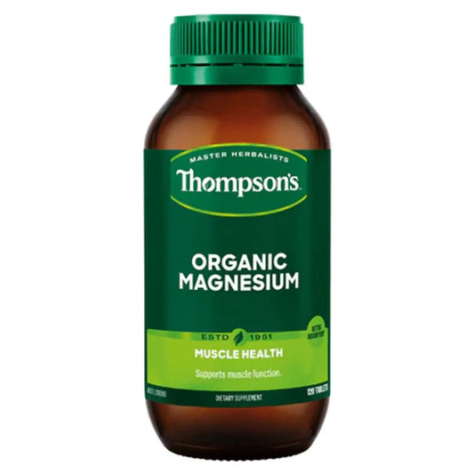 Thompson's Organic Magnesium 120 Tablets THOMPSON'S
