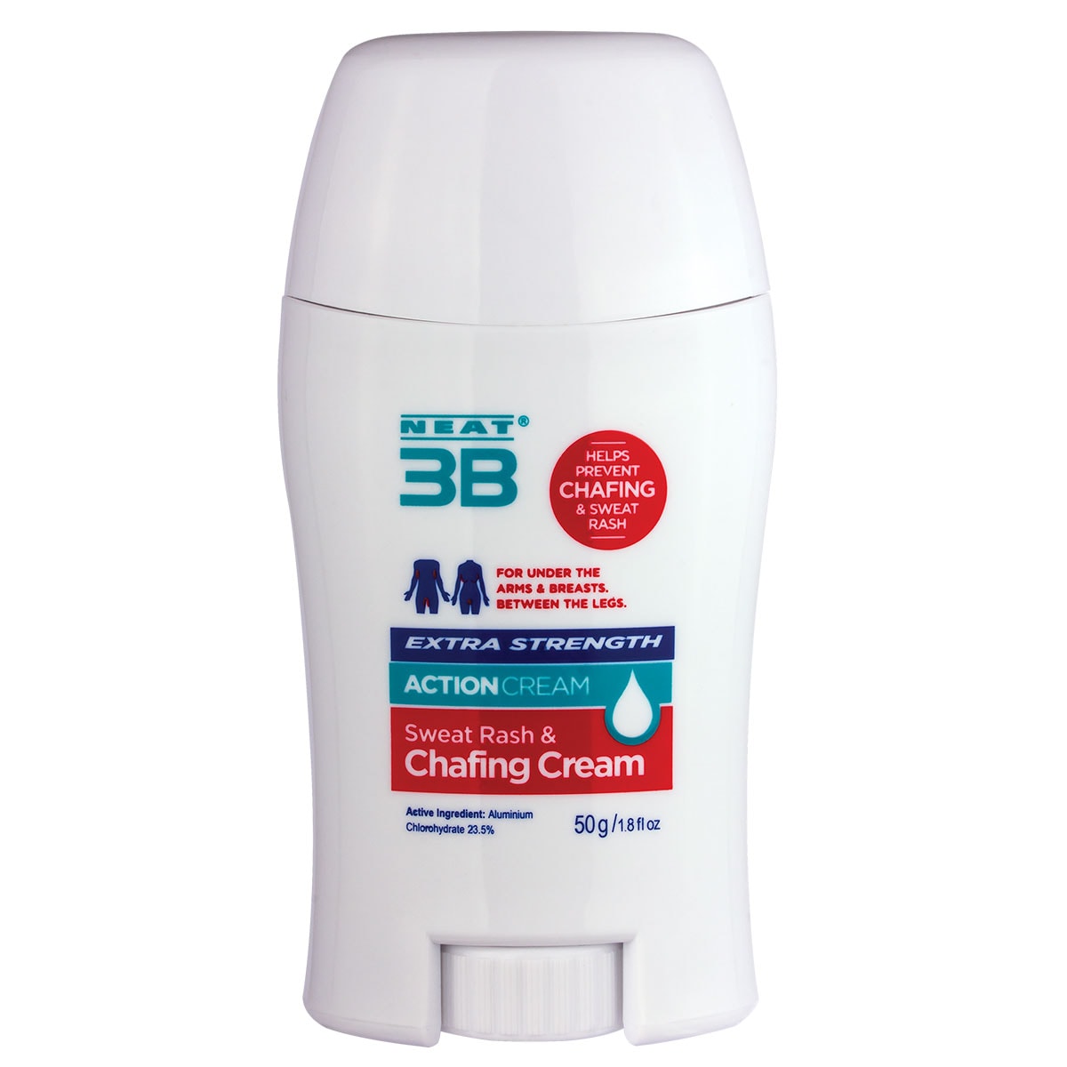 Neat 3B Action Cream Extra Strength Chaffing & Sweat Rash 50g - Cutprice Online