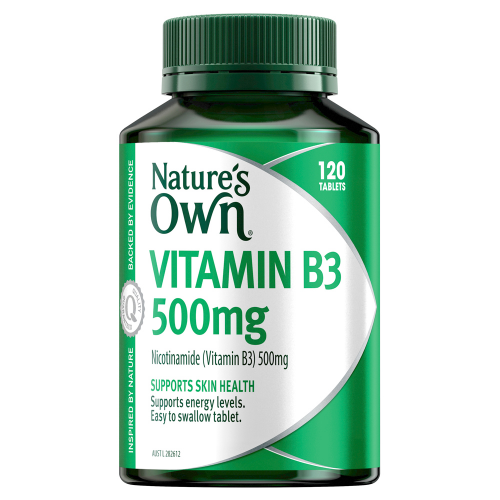 Nature's Own Vitamin B3 500mg 120 Tablets - Cutprice Online