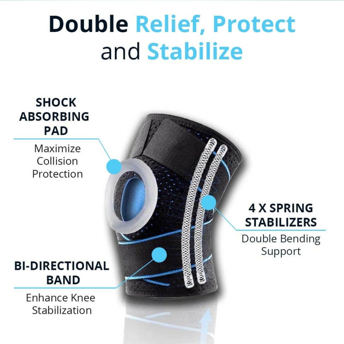 Bodyassist Gel Knee Sports Support With Stability Strap - Cutprice Online
