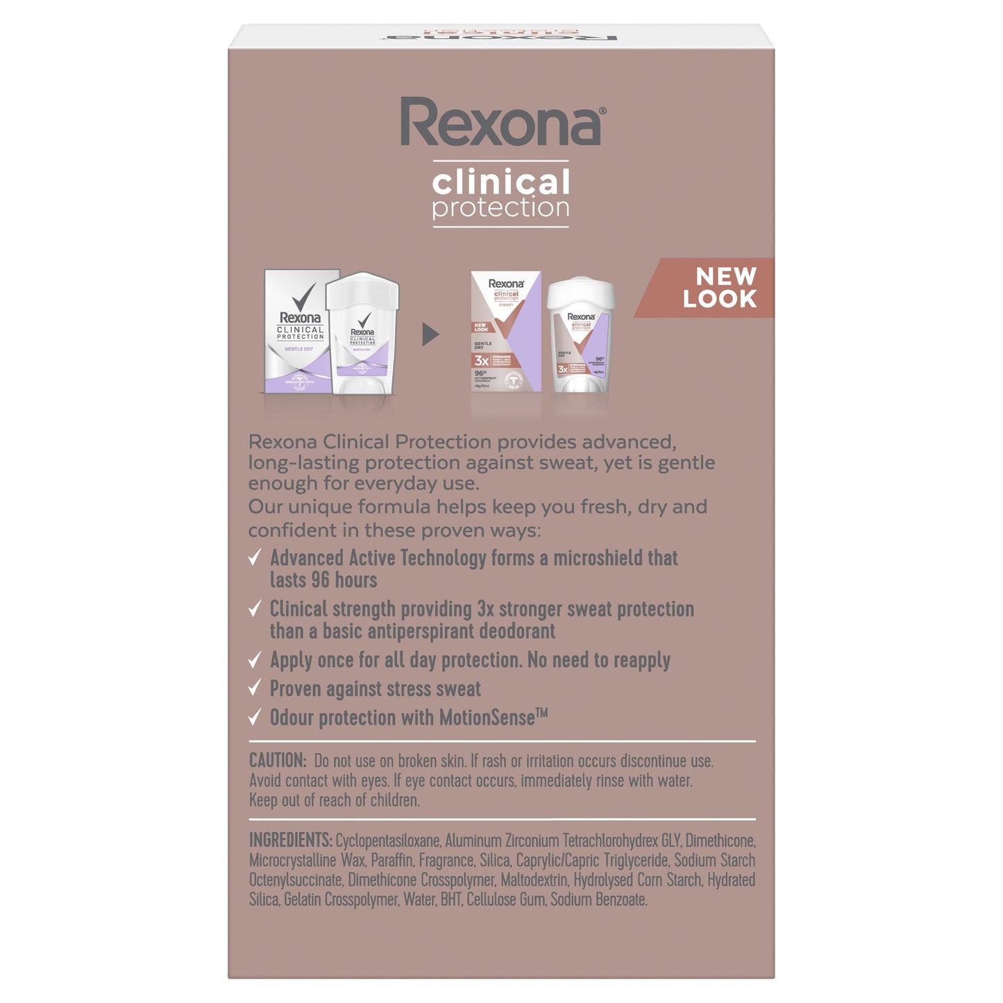 Rexona Clinical Protection Antiperspirant Deodorant 45g  Gentle Dry - Cutprice Online