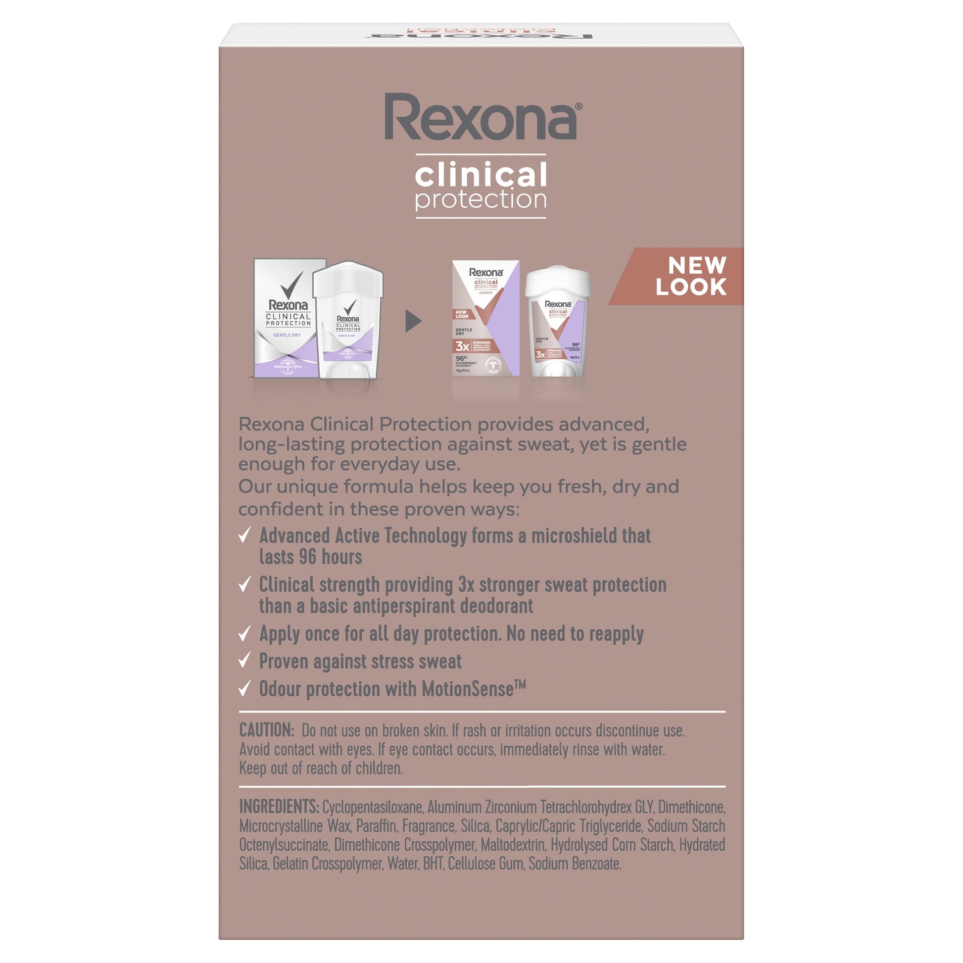 Rexona Clinical Protection Antiperspirant Deodorant 45g  Gentle Dry - Cutprice Online