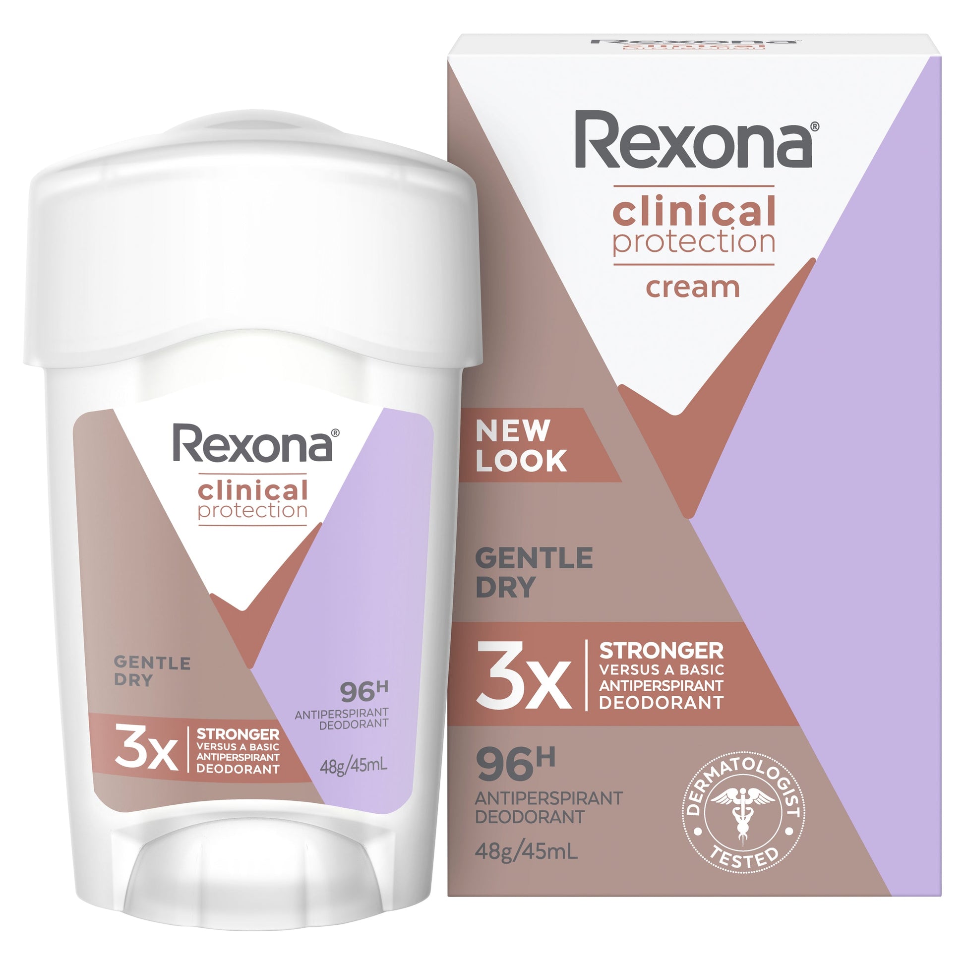 Rexona Clinical Protection Antiperspirant Deodorant 45g  Gentle Dry - Cutprice Online