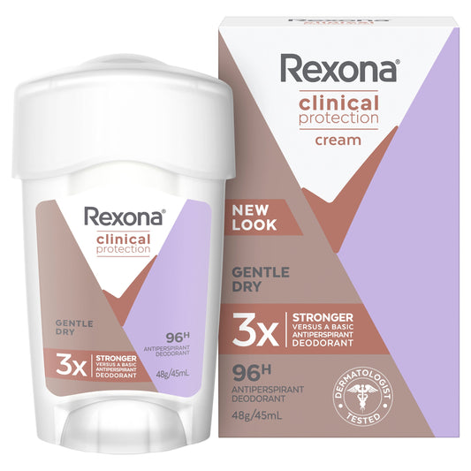 Rexona Clinical Protection Antiperspirant Deodorant 45g  Gentle Dry - Cutprice Online