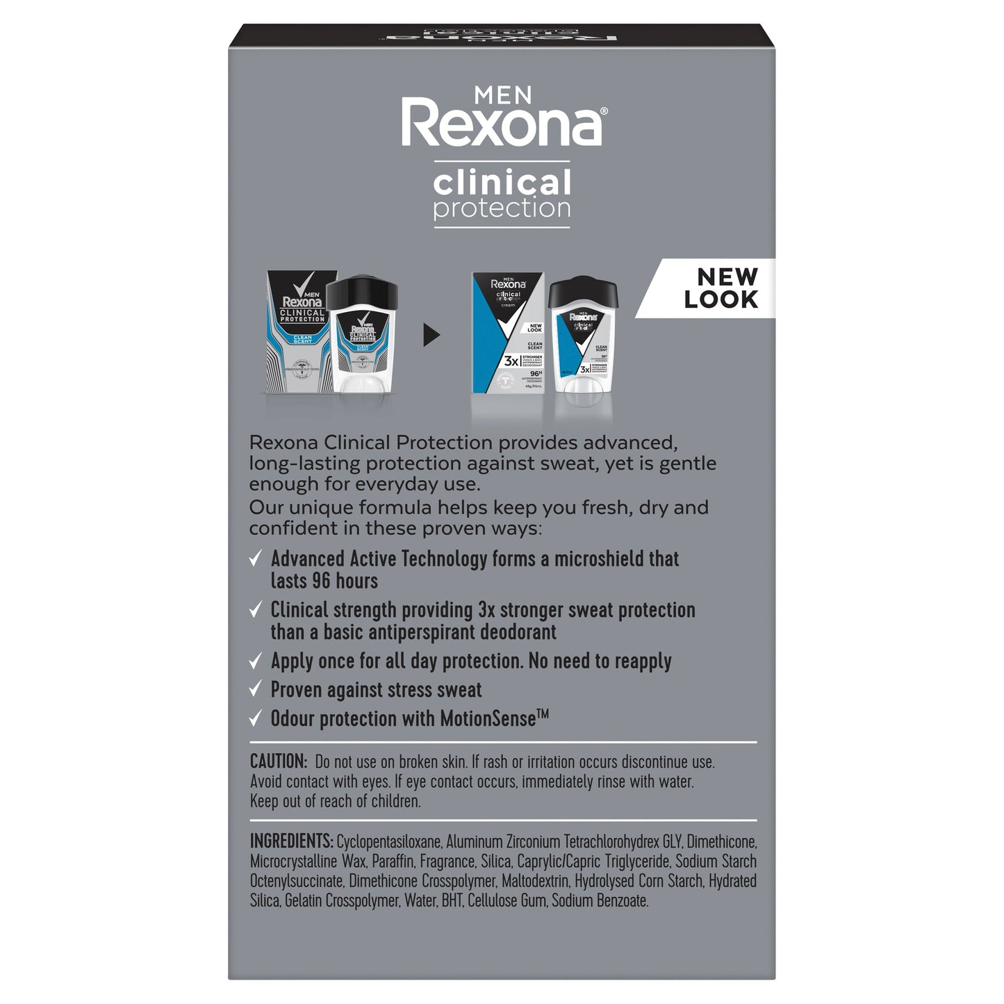 Rexona for Men Clinical Protection Antiperspirant Clean Scent 45ml - Cutprice Online