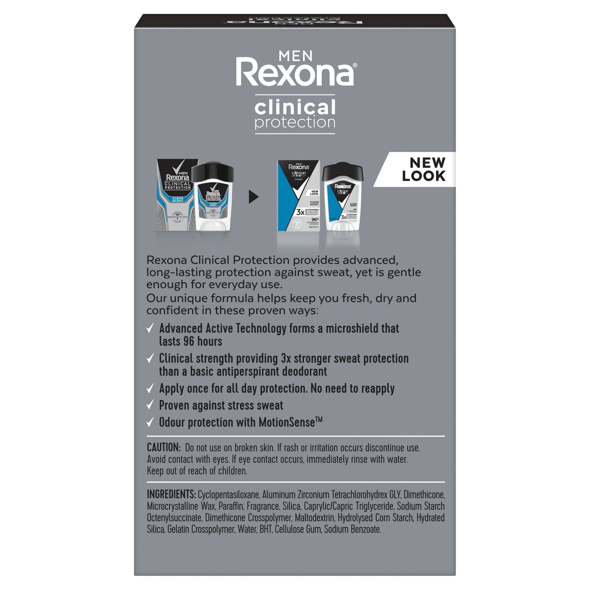 Rexona for Men Clinical Protection Antiperspirant Clean Scent 45ml - Cutprice Online
