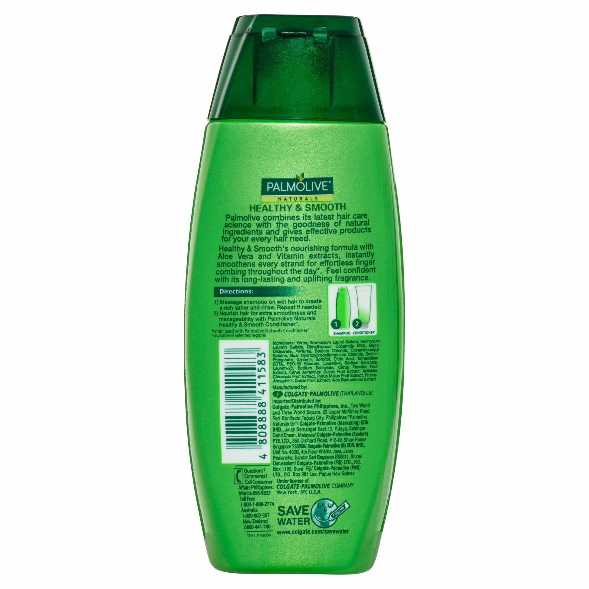 Palmolive Naturals Healthy & Smooth Shampoo & Hair Conditioner for normal hair Aloe Vera & Fruit vitamins 90mL - Cutprice Online