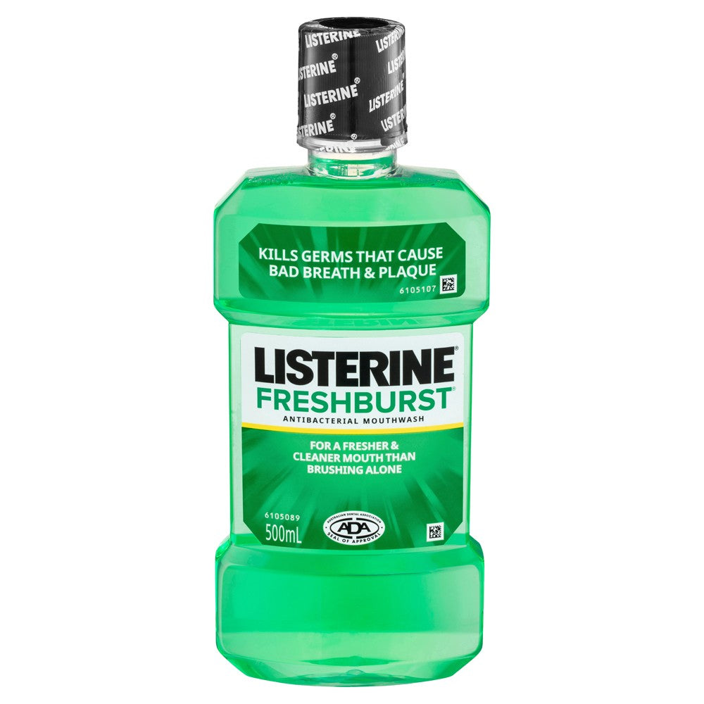 LISTERINE FreshBurst Antiseptic Mouthwash 500mL - Cutprice Online