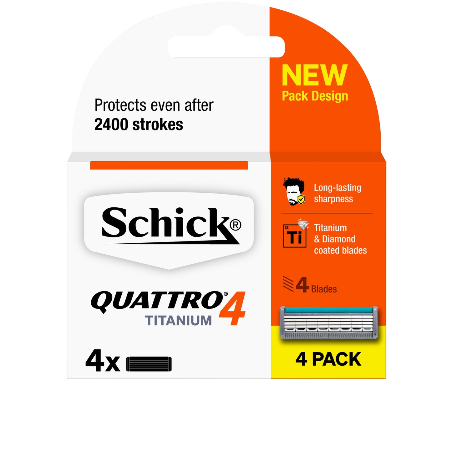 Schick Quattro Titanium Blade 4pk - Cutprice Online