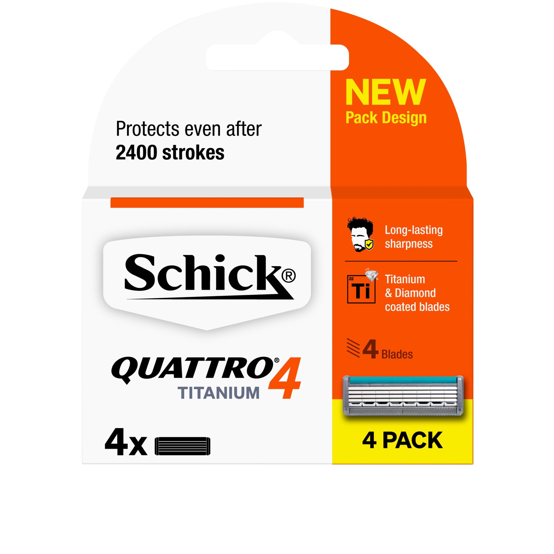Schick Quattro Titanium Blade 4pk - Cutprice Online