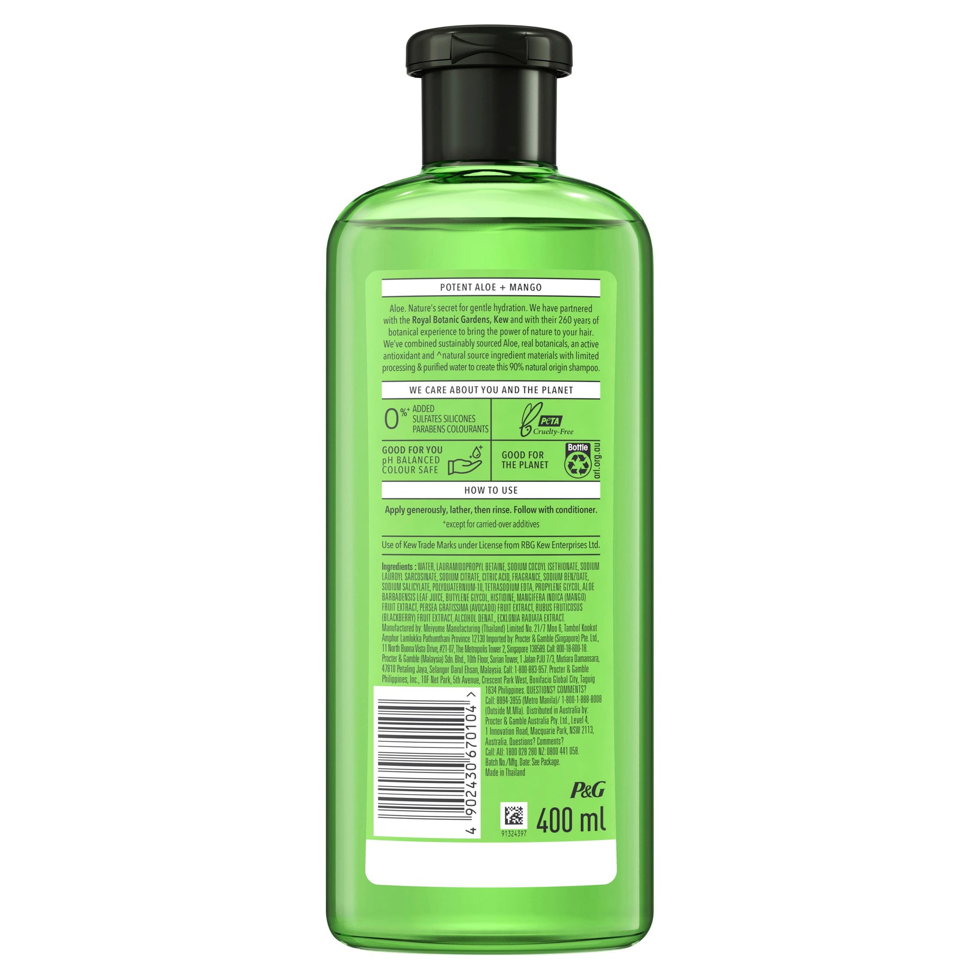 Herbal Essences Potent Aloe & Mango Colour Protect Shampoo 400ml - Cutprice Online