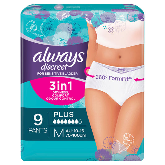 Always Discreet Underwear 9 Pants Medium - Cutprice Online