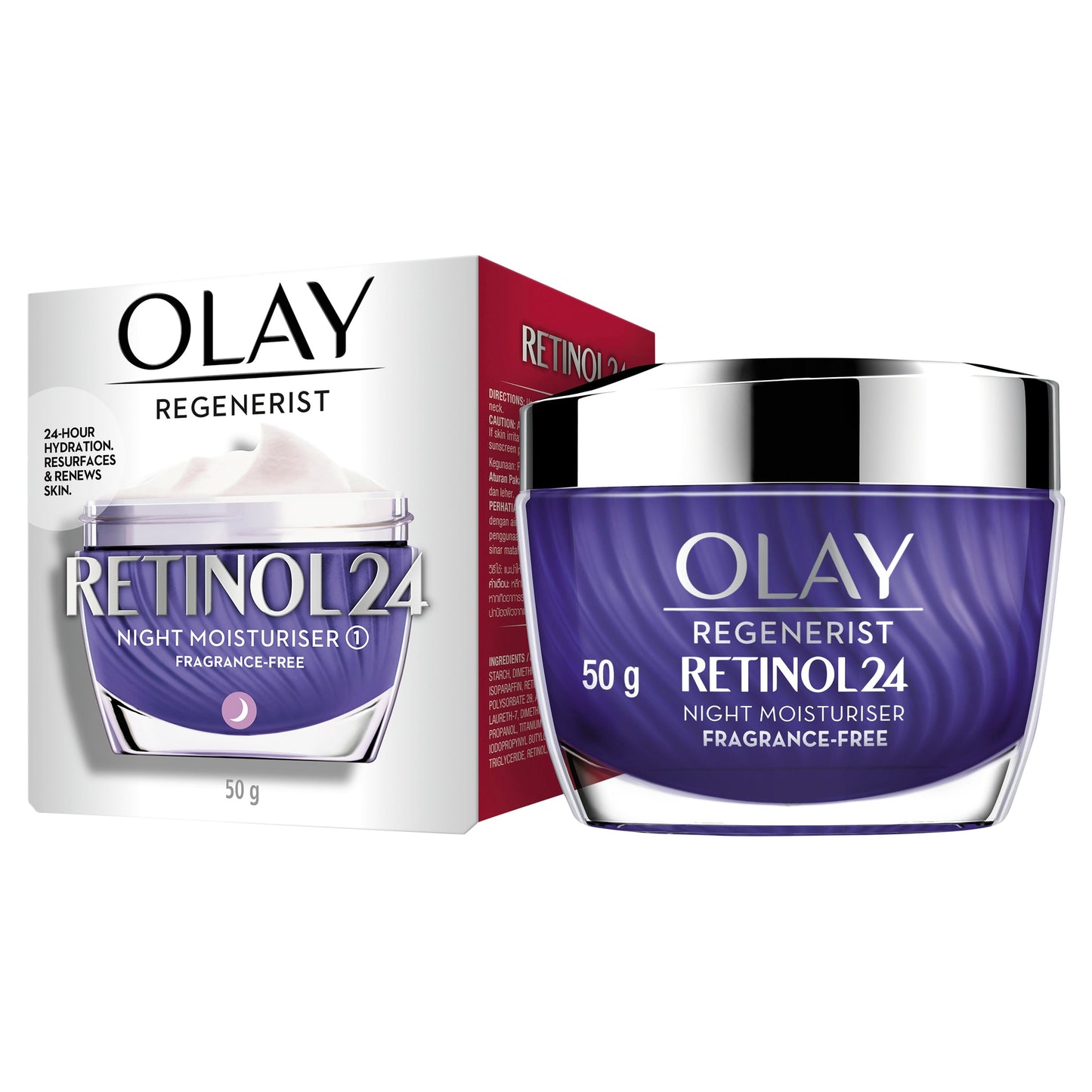 OLAY Regenerist Retinol24 Face Cream Moisturiser 50g - Cutprice Online