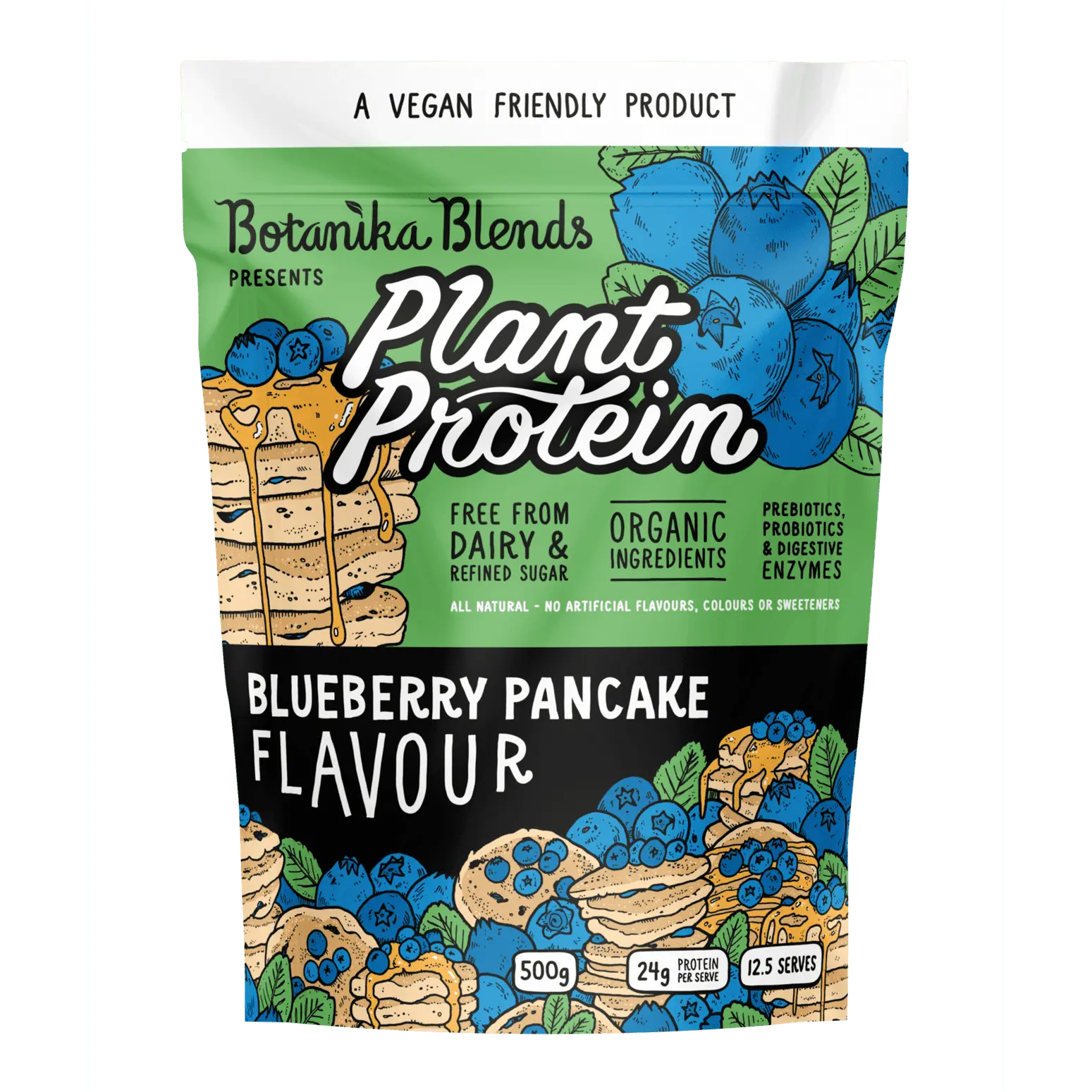 Botanika Blends Plant Protein Blueberry Pancake 500g BOTANIKA BLENDS