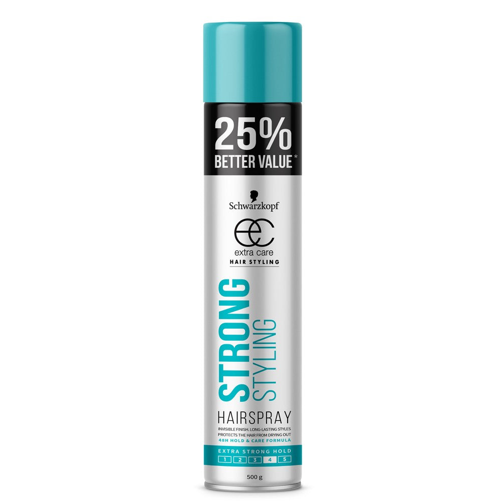 Schwarzkopf Extra Care Strong Styling Hairspray 500g - Cutprice Online