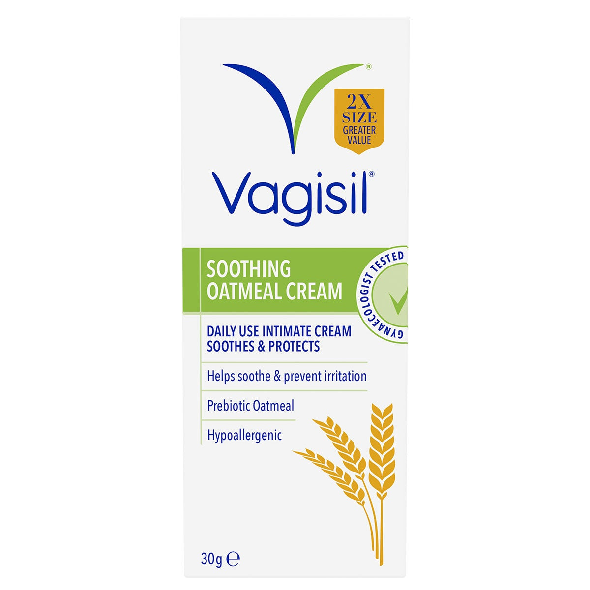 VAGISIL SOOTHING OATMEAL CREAM 30G - Cutprice Online
