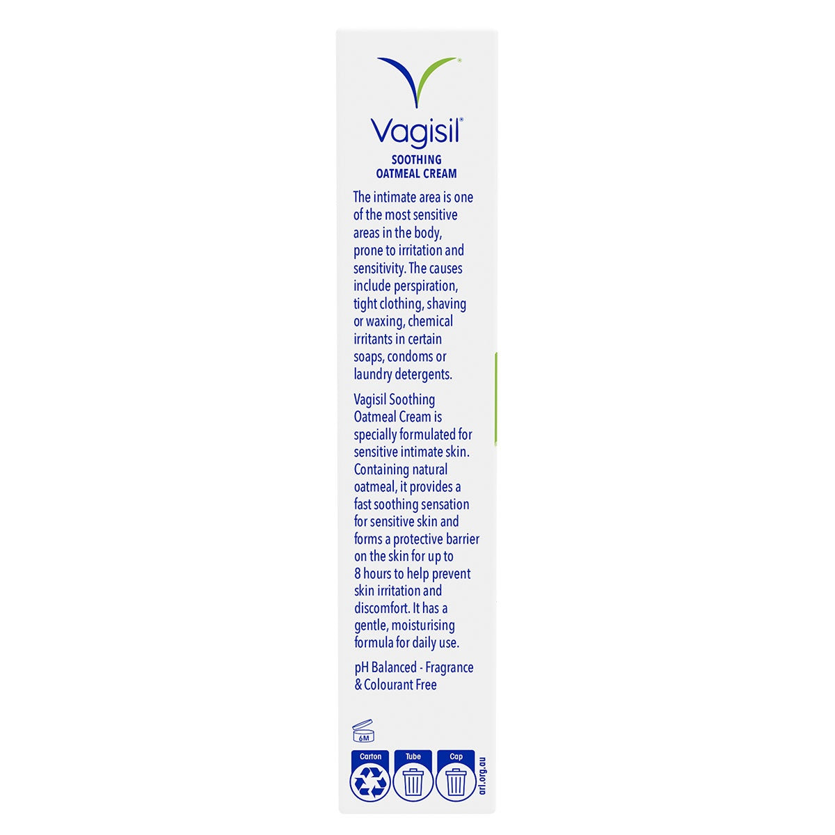 VAGISIL SOOTHING OATMEAL CREAM 30G - Cutprice Online