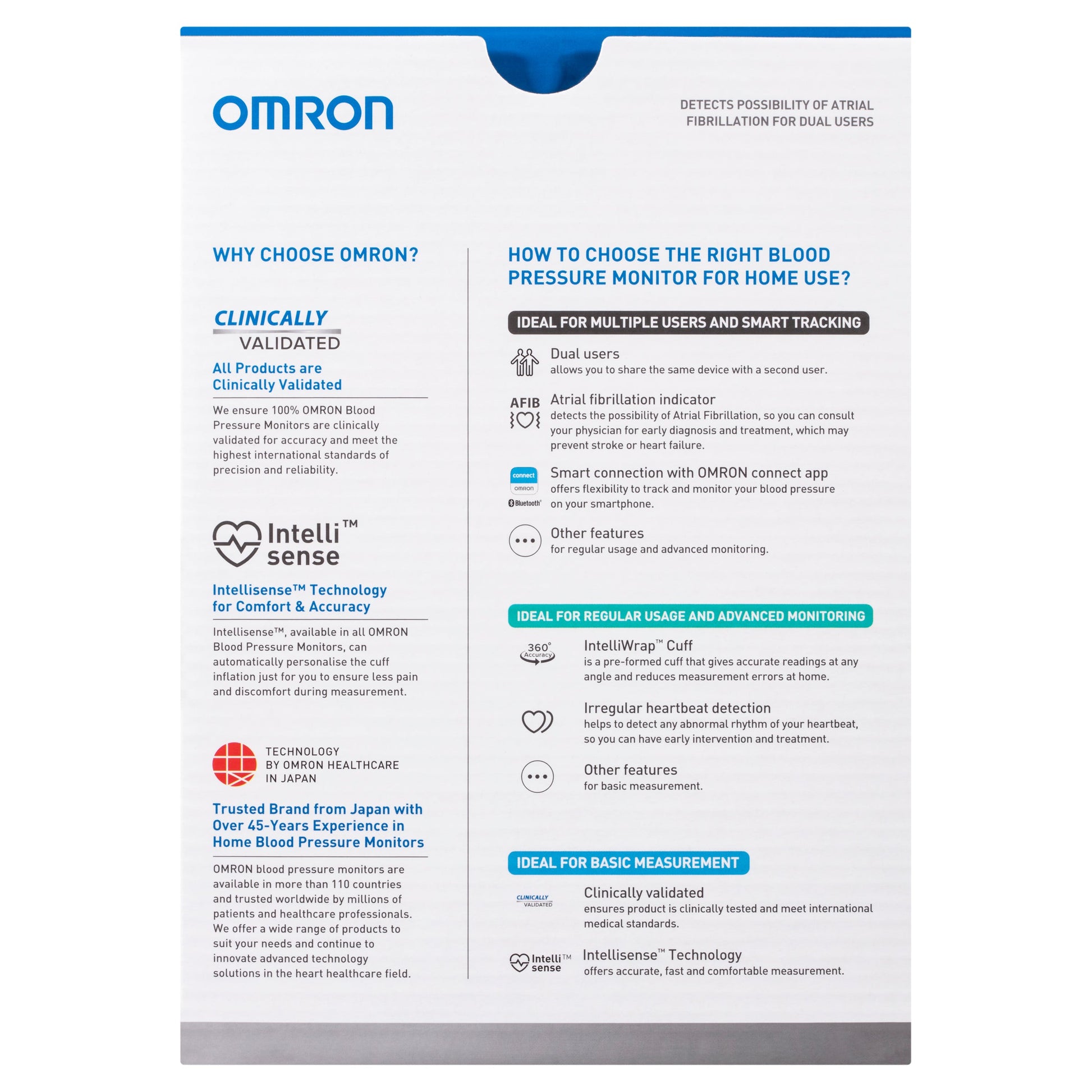 Omron HEM7361T Advanced + AFIB Blood Pressure Monitor - Cutprice Online