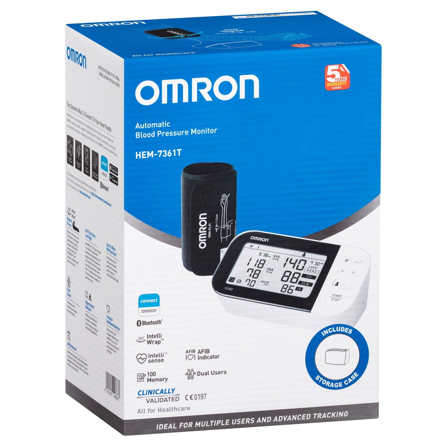 Omron HEM7361T Advanced + AFIB Blood Pressure Monitor - Cutprice Online