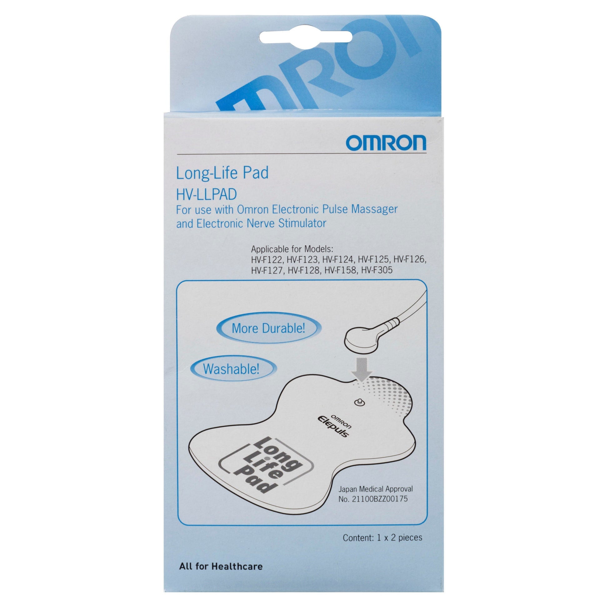 Omron Tens Replacement Electrode Long Life Pads 1 pair (2pcs) - Cutprice Online