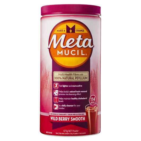 Metamucil Smooth Wild Berry 114 Dose 673g - Cutprice Online