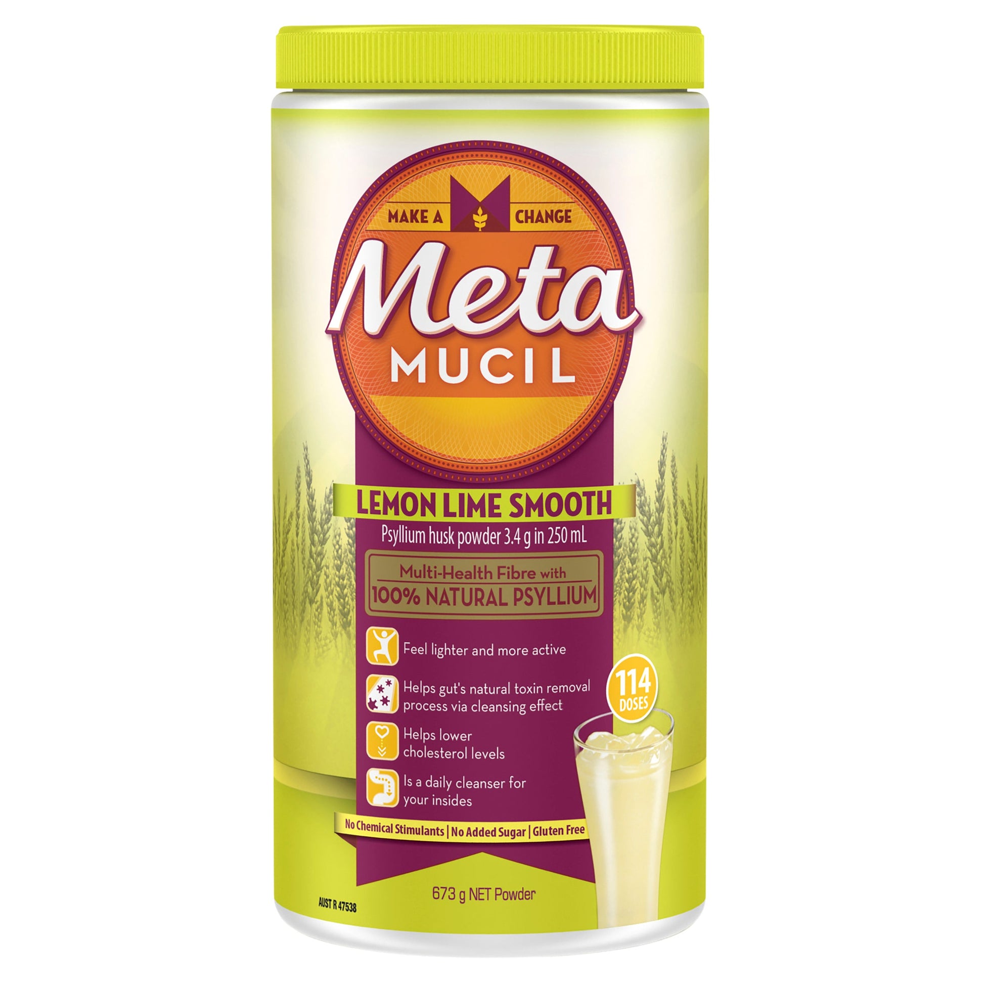 Metamucil Smooth Lemon Lime 114 Doses 673g - Cutprice Online