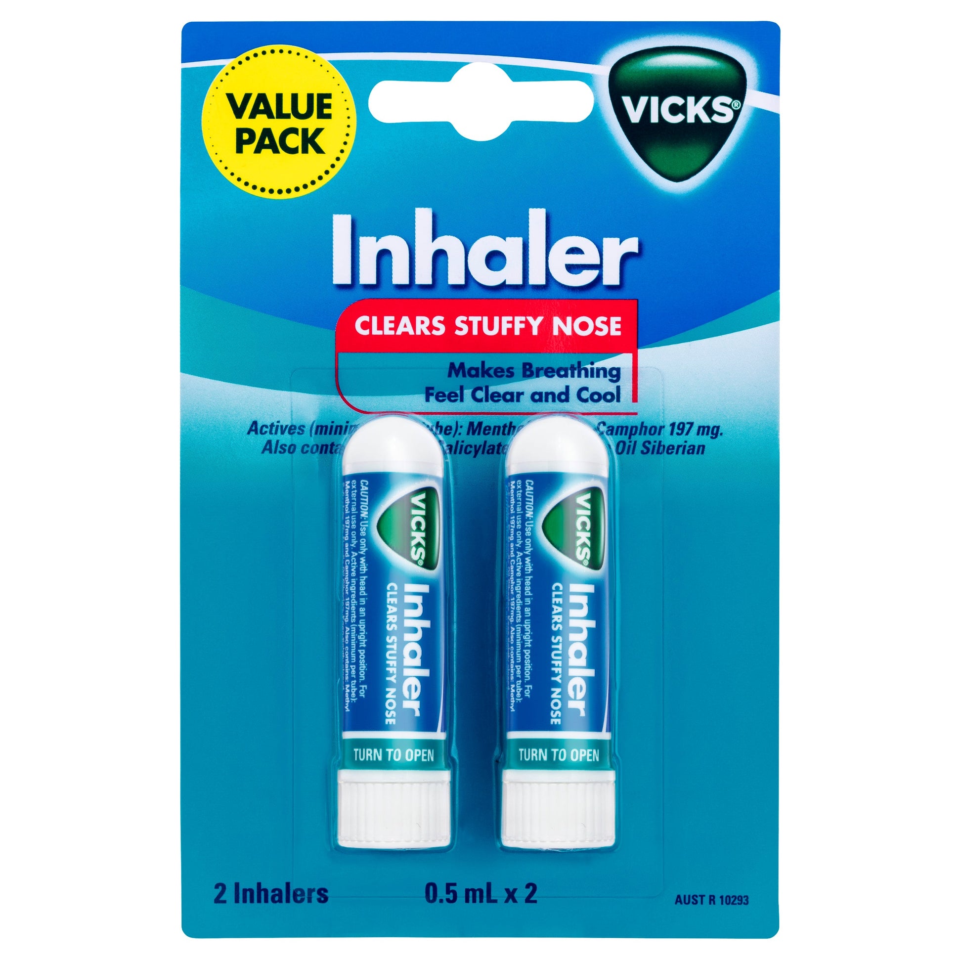 Vicks Inhaler Nasal Decongestant 2 Pack - Cutprice Online