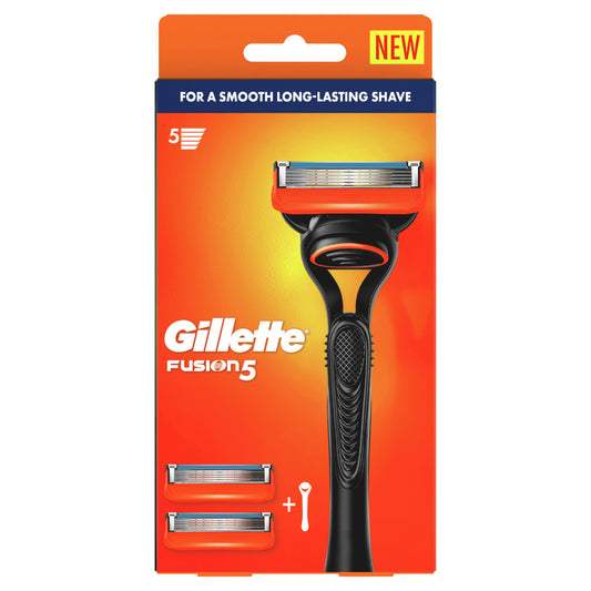 Gillette Fusion Manual Razor + 2 Blade Refills - Cutprice Online