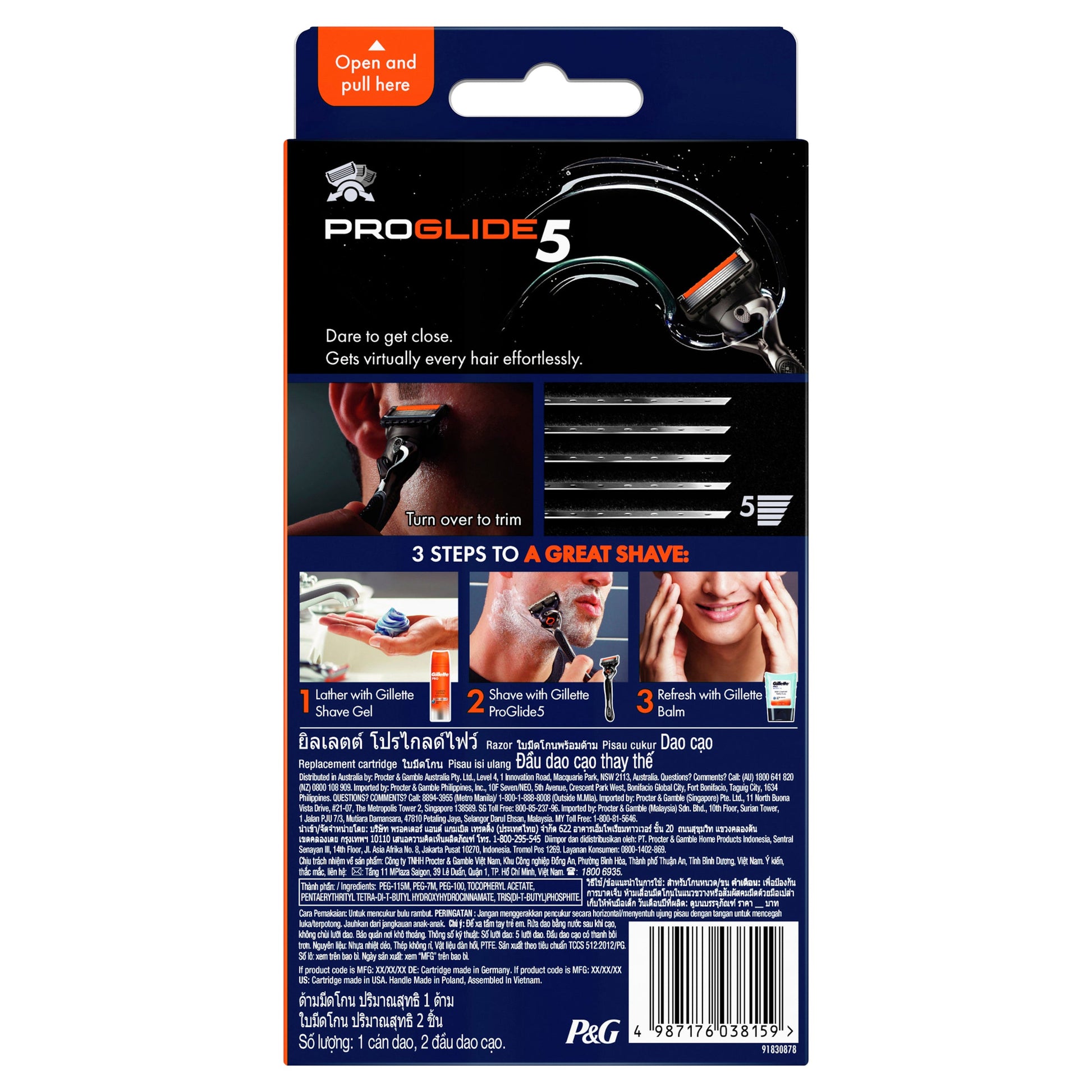 Gillette Fusion Proglide Razor + 2 Blade Refills - Cutprice Online