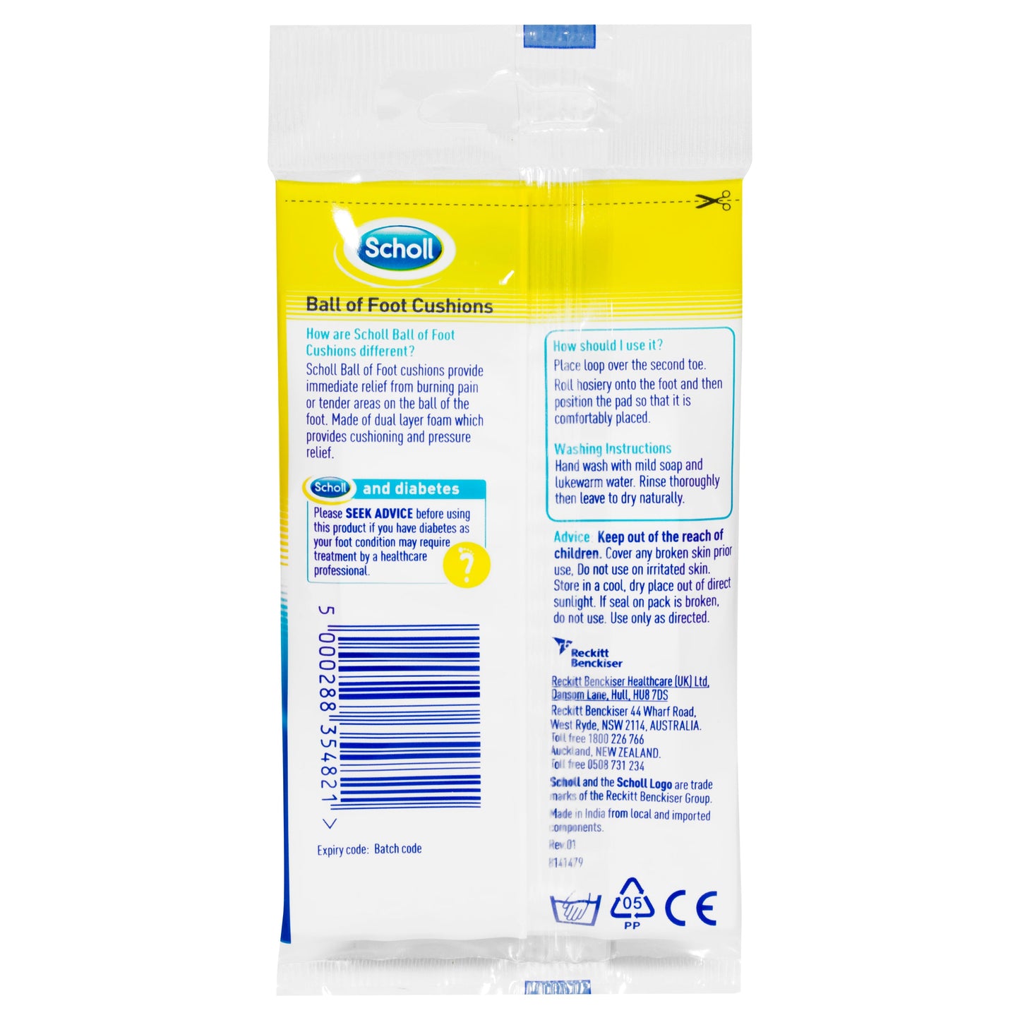 Scholl Ball of Foot Cushion Shoe Insert Comfort and Cushioning - Cutprice Online