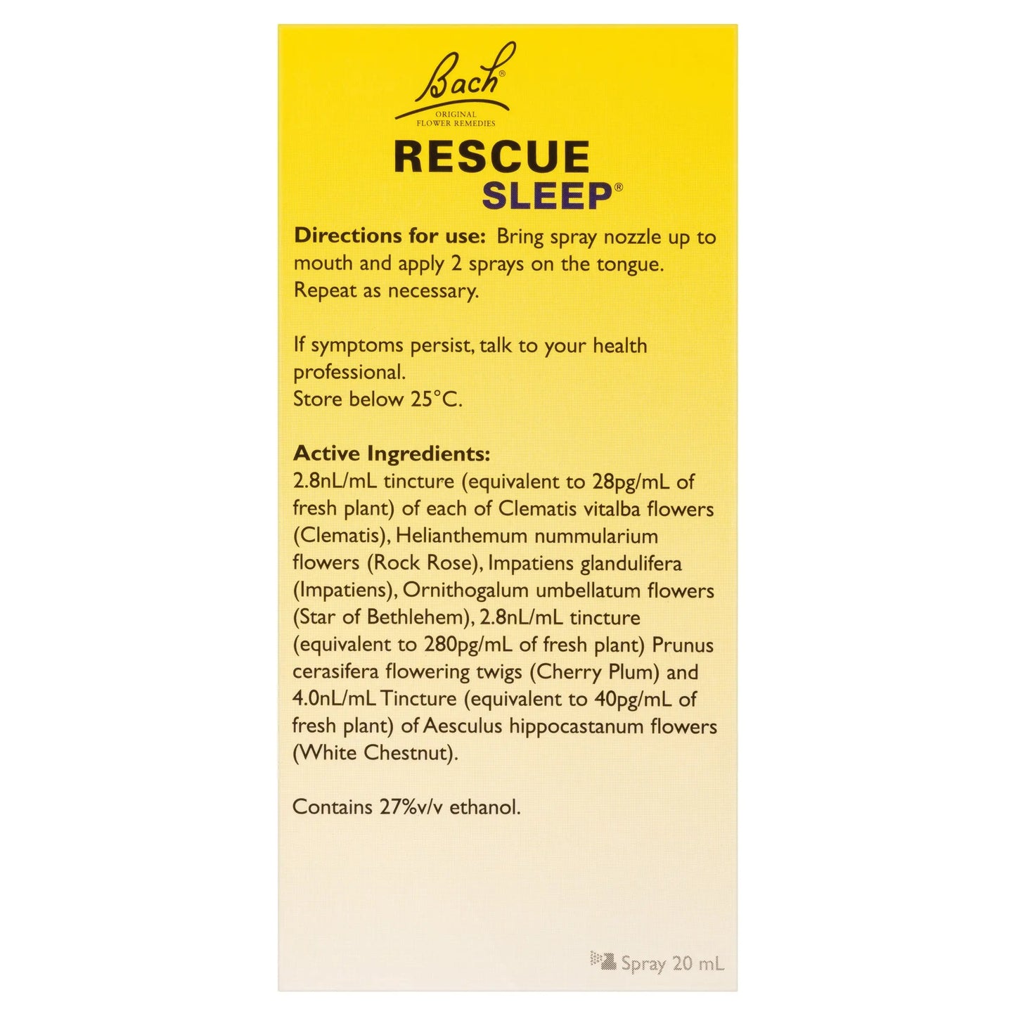 Rescue Remedy Sleep Spray 20ml RESCUE REMEDY