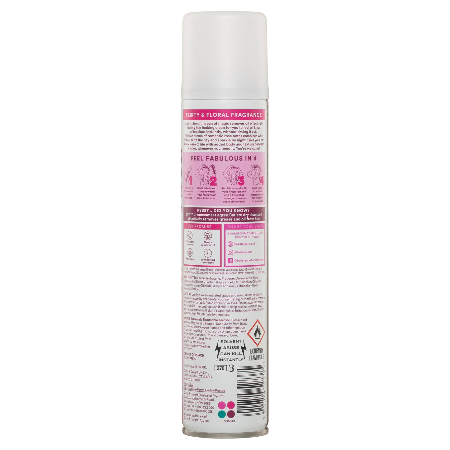Batiste Blush Dry Shampoo 200ml - Cutprice Online