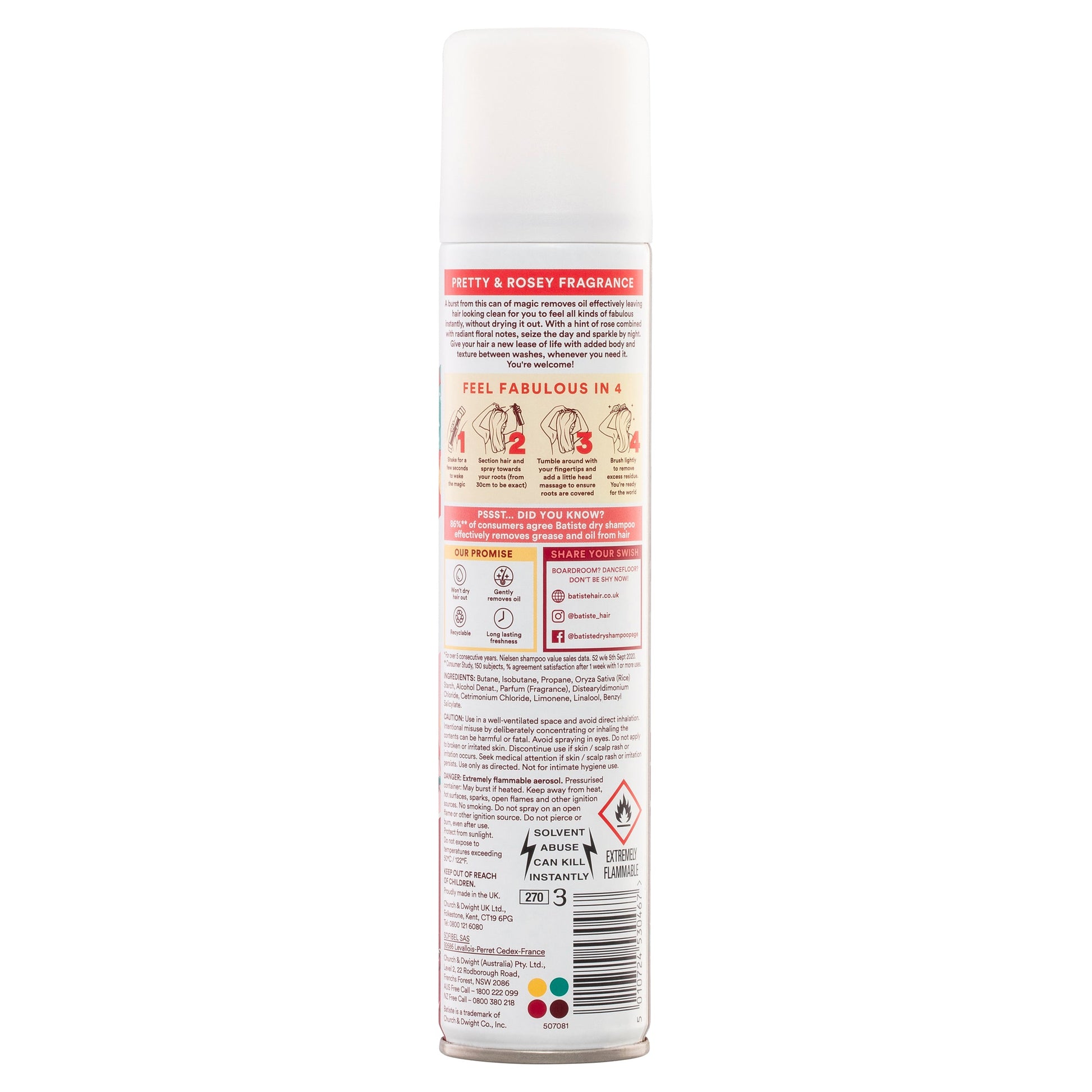 Batiste Rose Gold Dry Shampoo 200ml - Cutprice Online