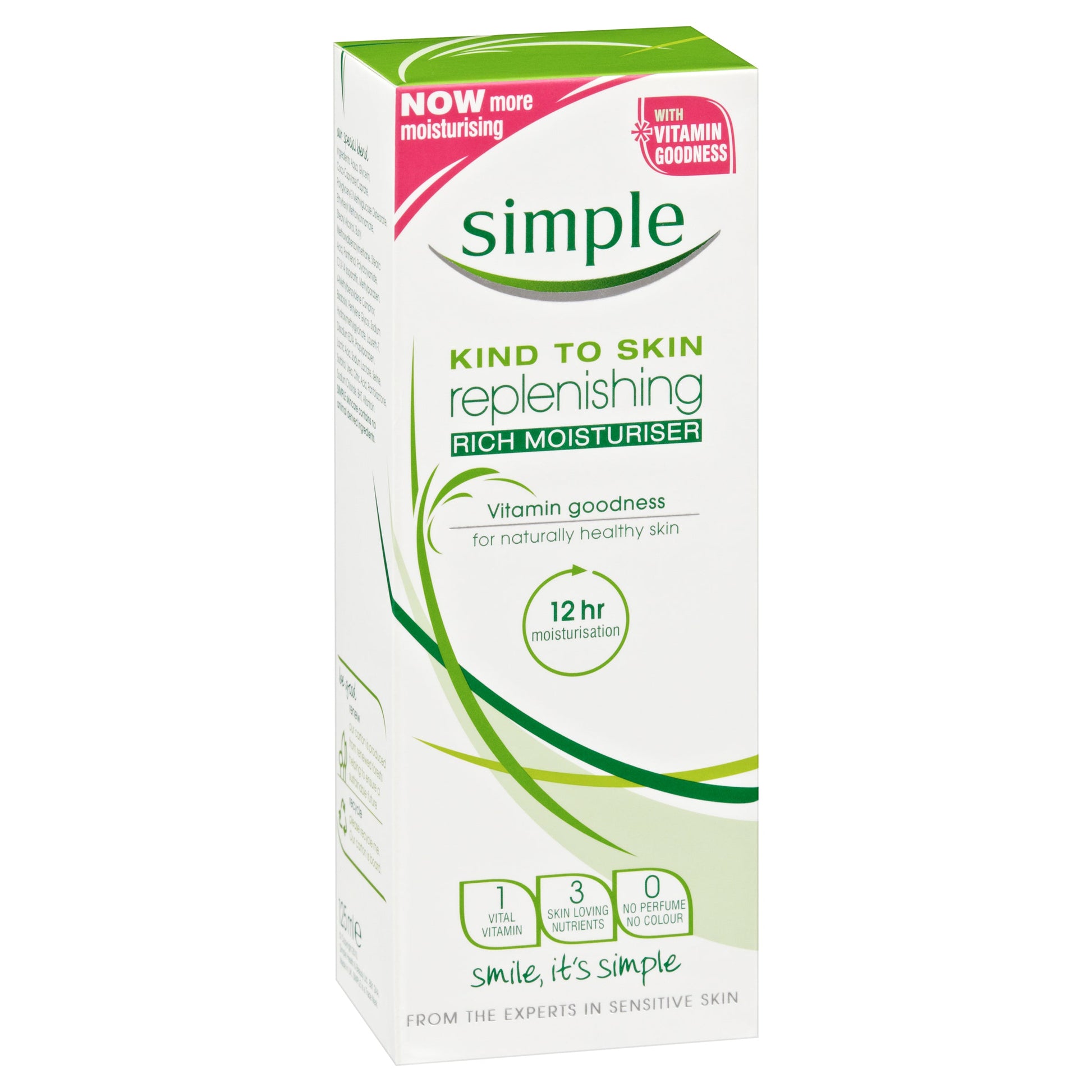 Simple Kind To Skin Rich Moisturiser Replenishing 125ml - Cutprice Online